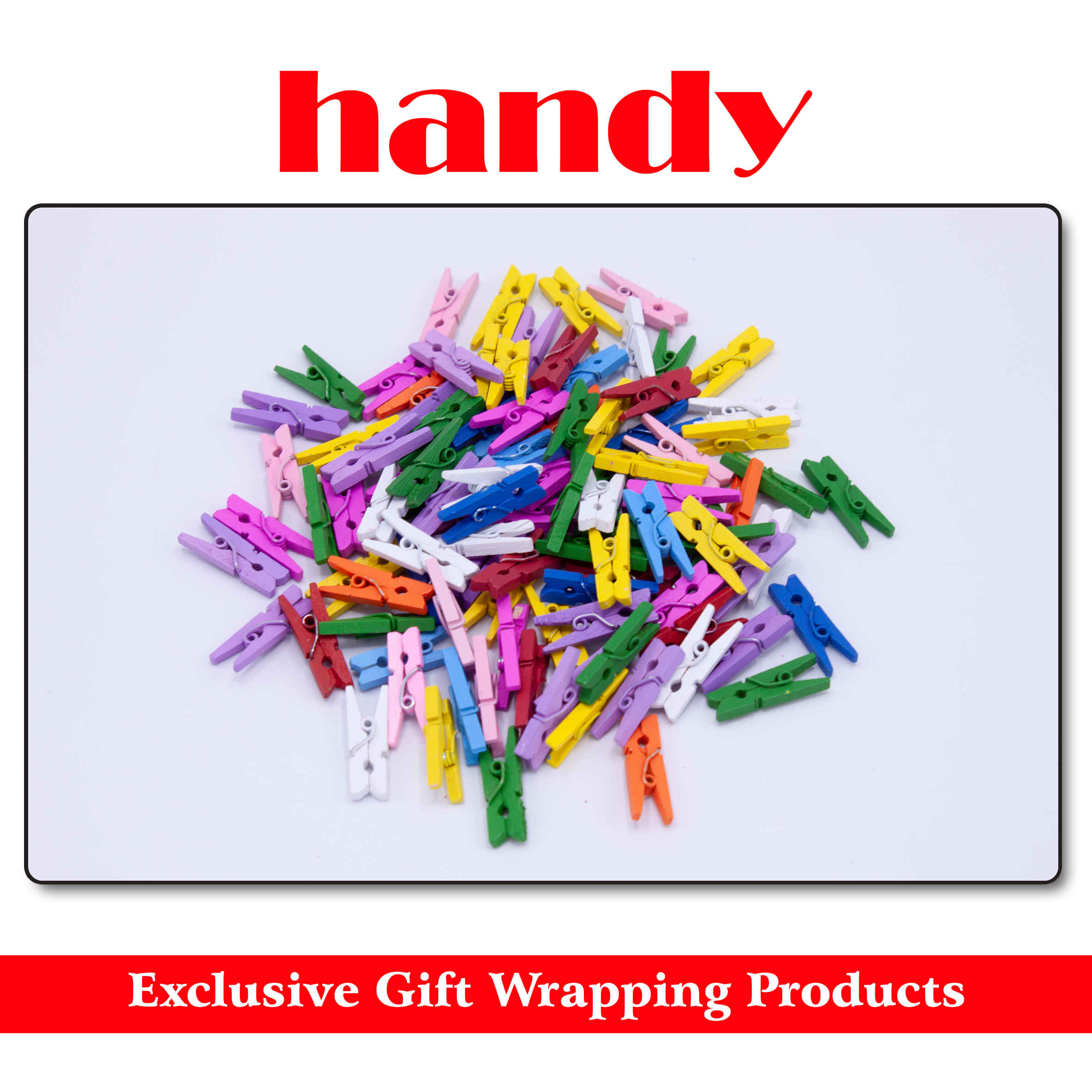 گیره چوبی ساده - رنگی جور