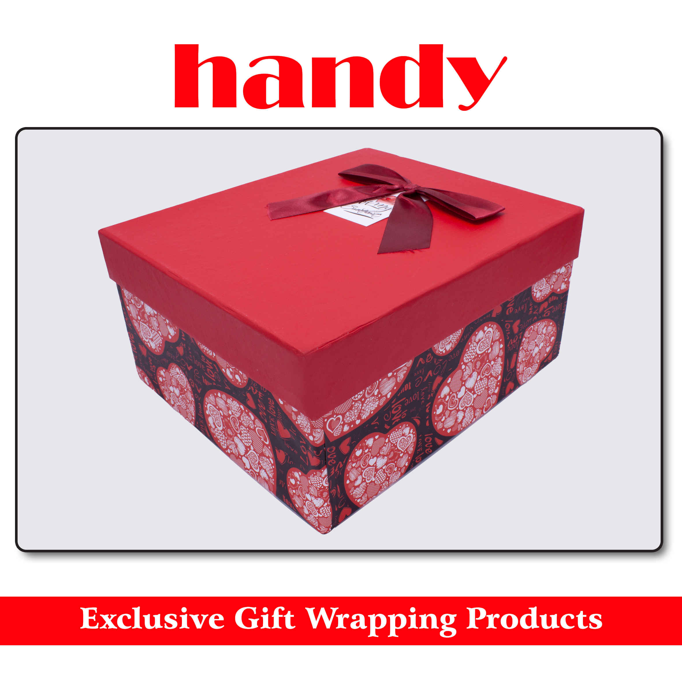 جعبه مستطیل مدیوم 10 سایز - طرح قلب