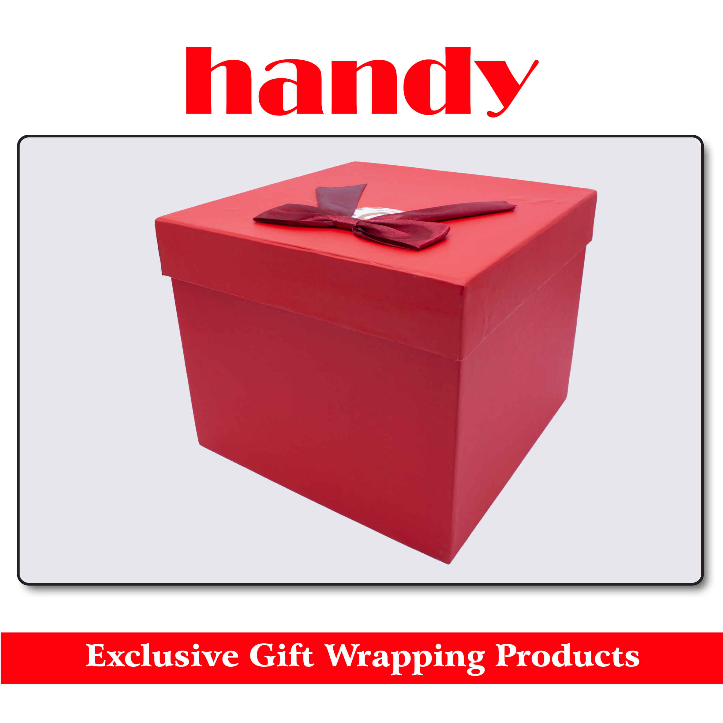 جعبه مربع بلند 5 سایز - قرمز