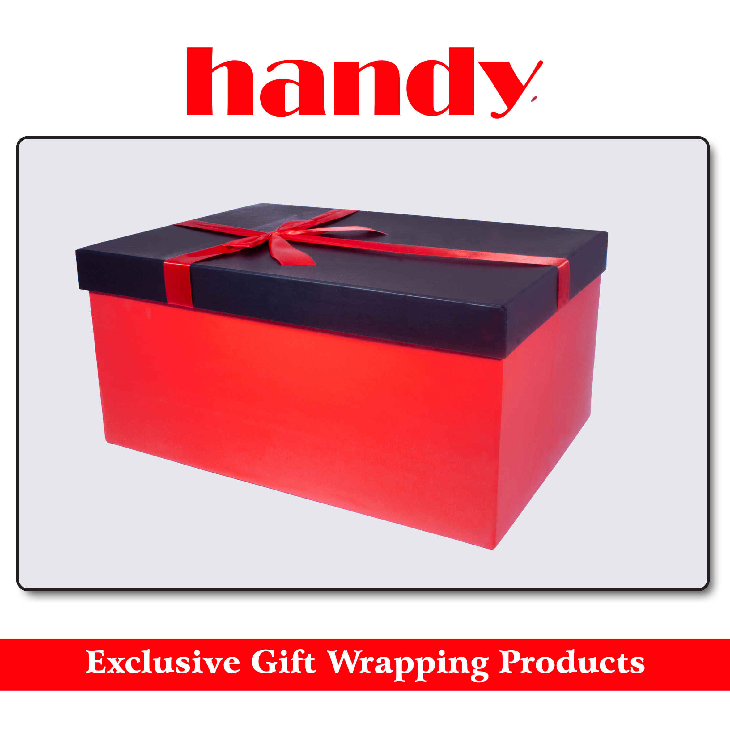 جعبه مستطیل مگا سایز 5 تکه - مشکی قرمز