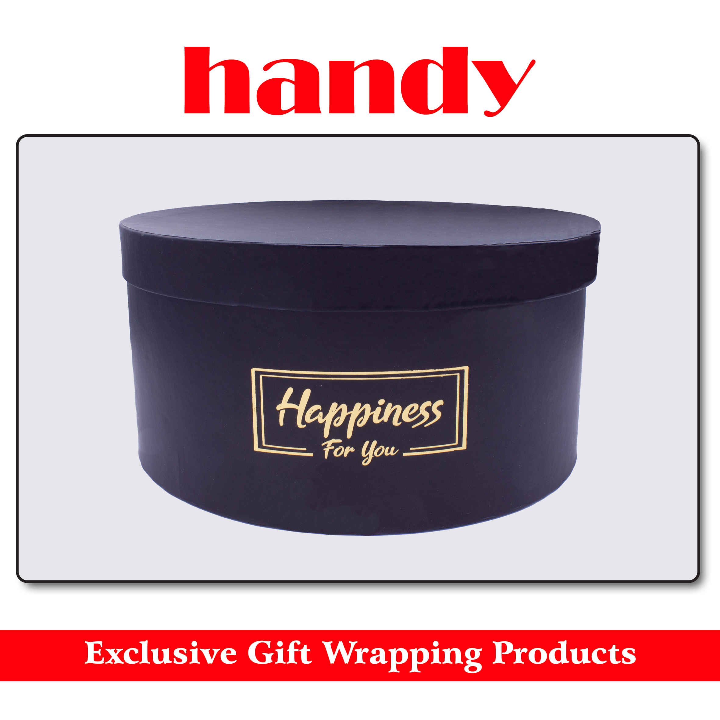 جعبه گرد 5 سایز - مشکی