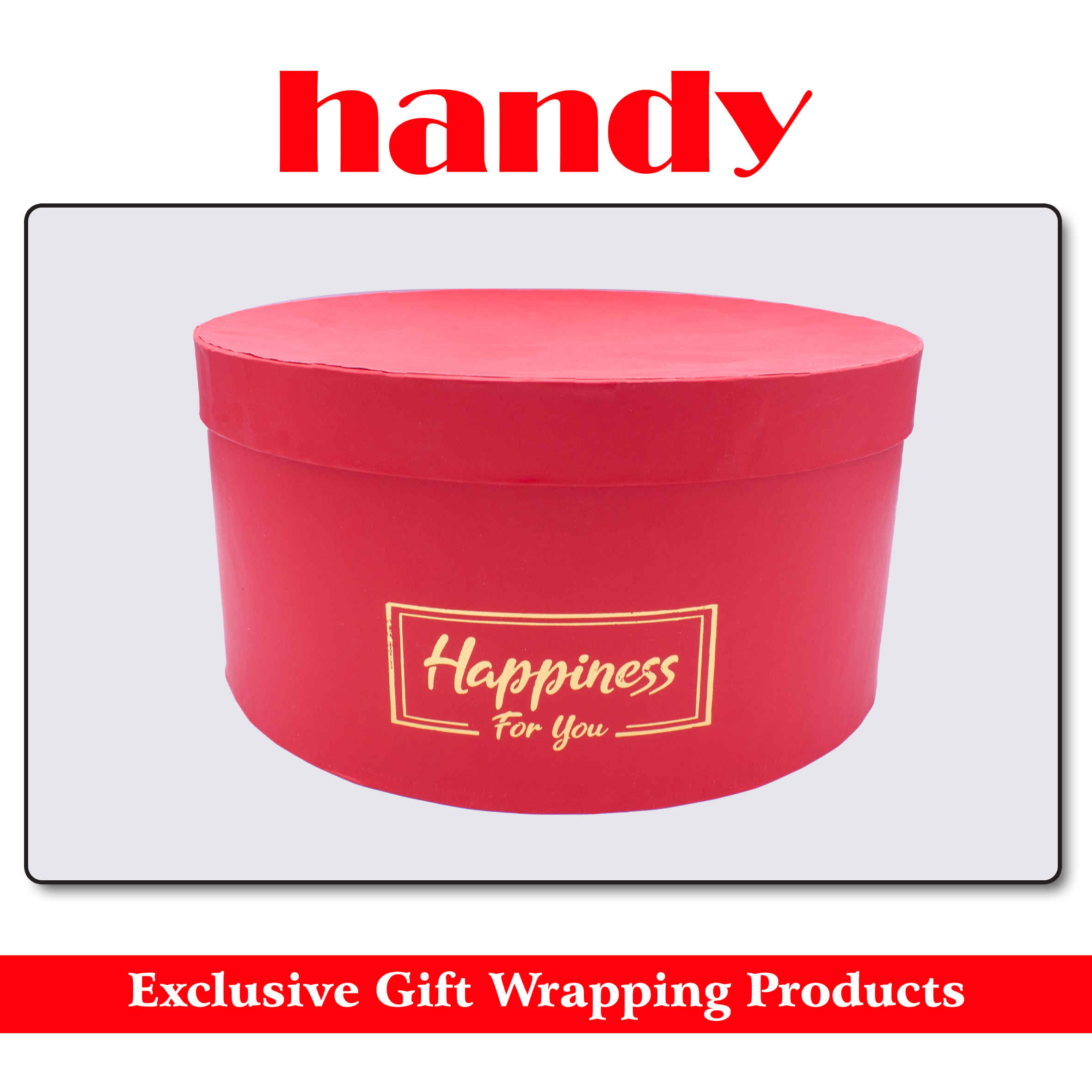 جعبه گرد 5 سایز - قرمز