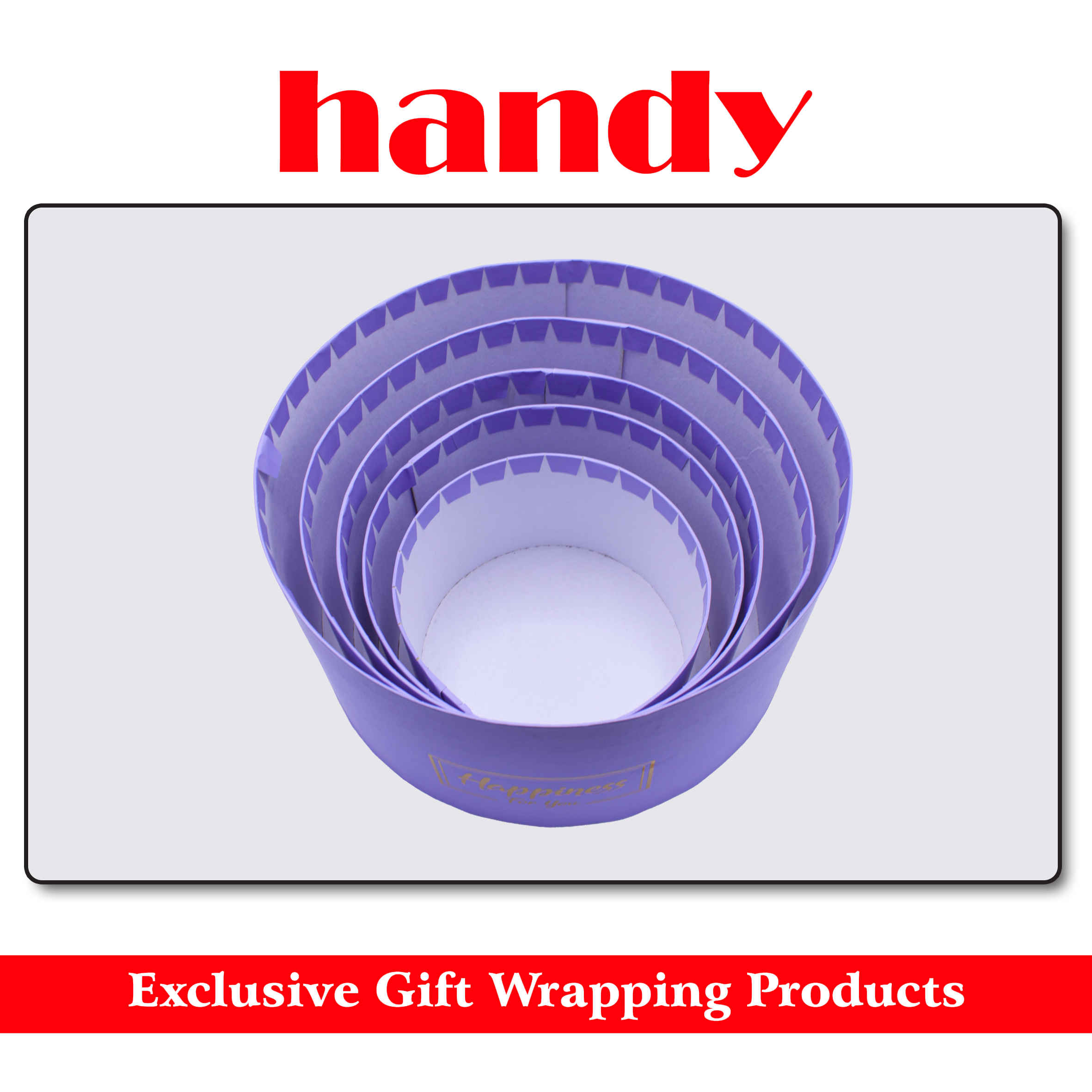 جعبه گرد 5 سایز - یاسی