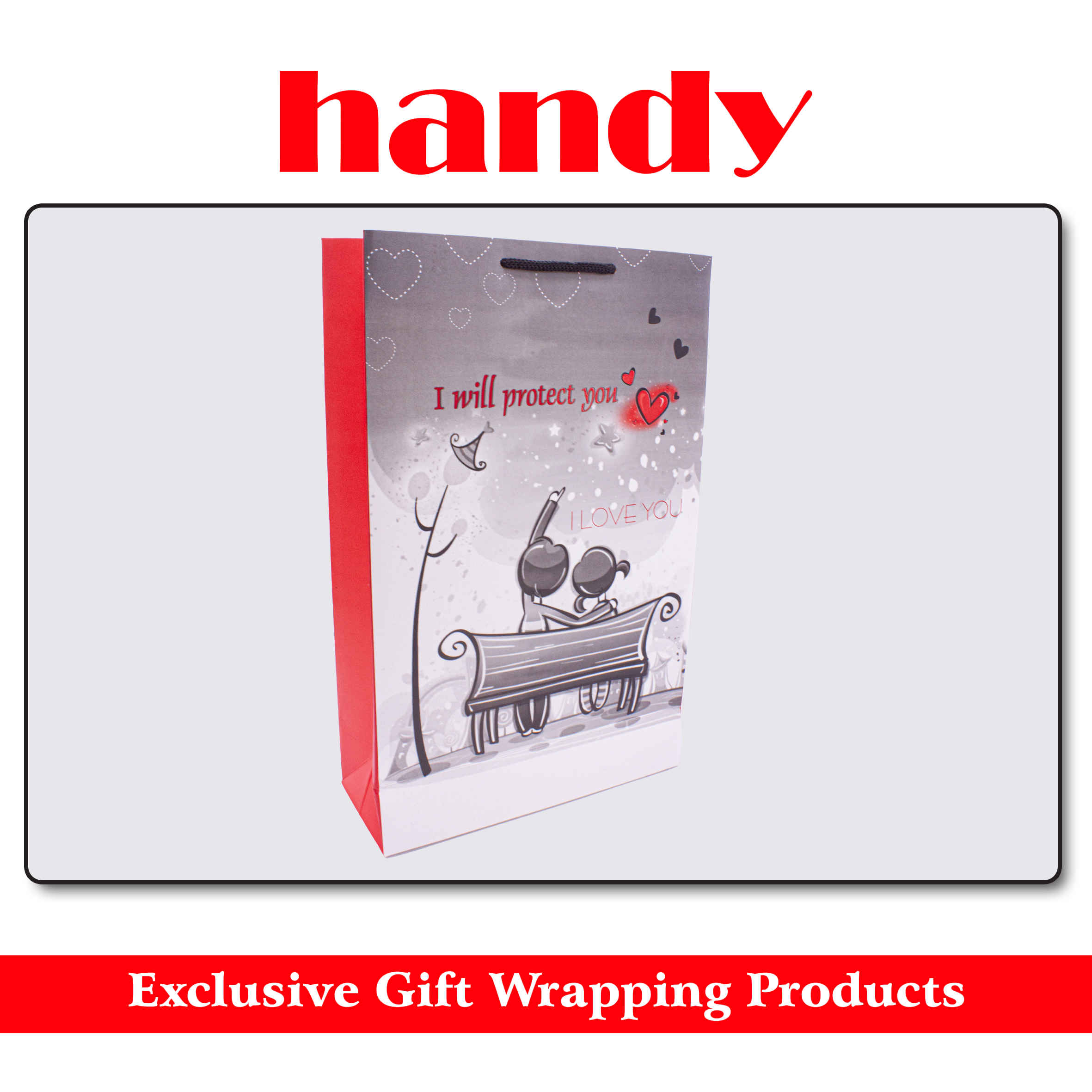 ساک هدیه سایز5 –  عمودی(قلب جور)