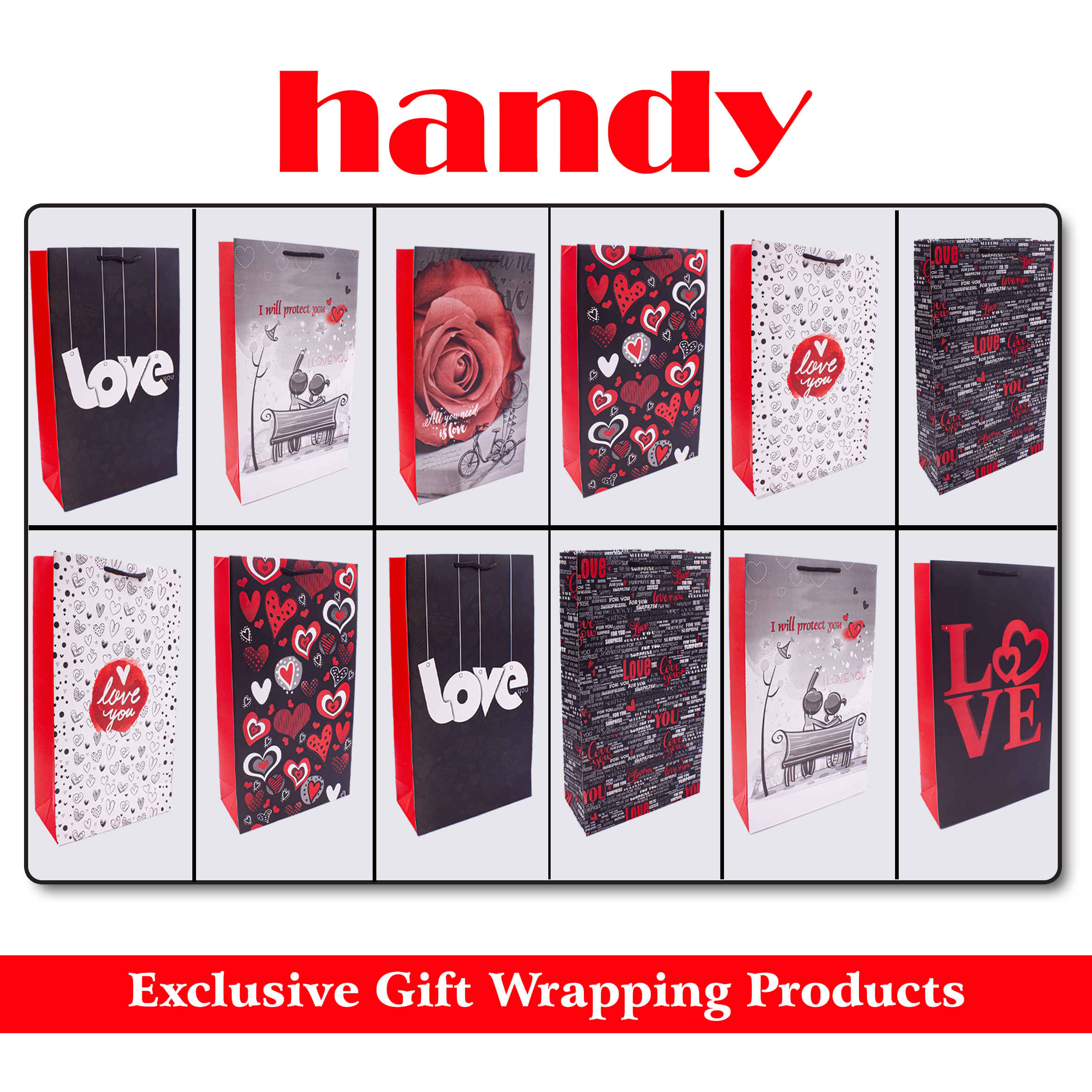 ساک هدیه سایز4 – عمودی (قلب جور)