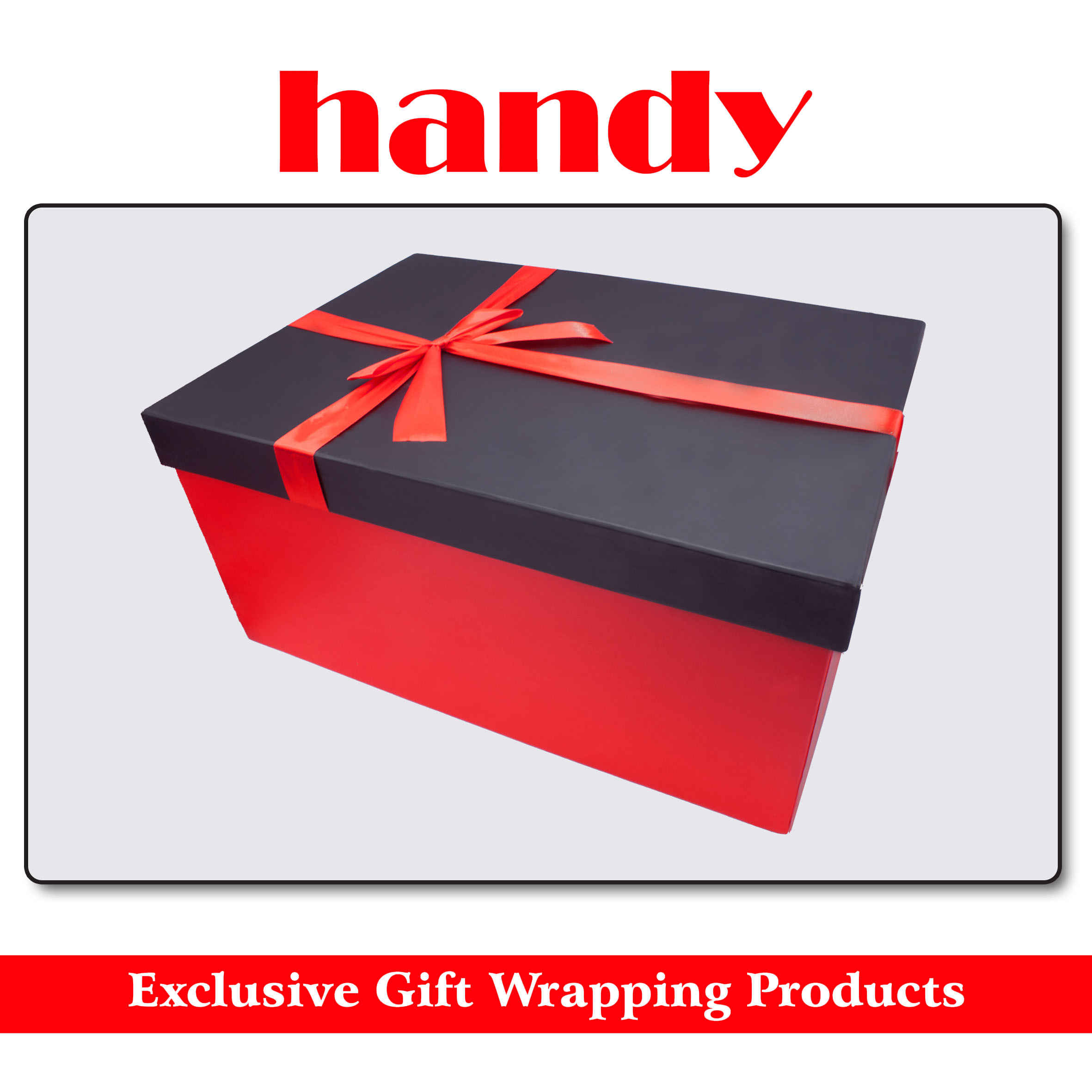 جعبه مستطیل مگا سایز 5 تکه - مشکی قرمز