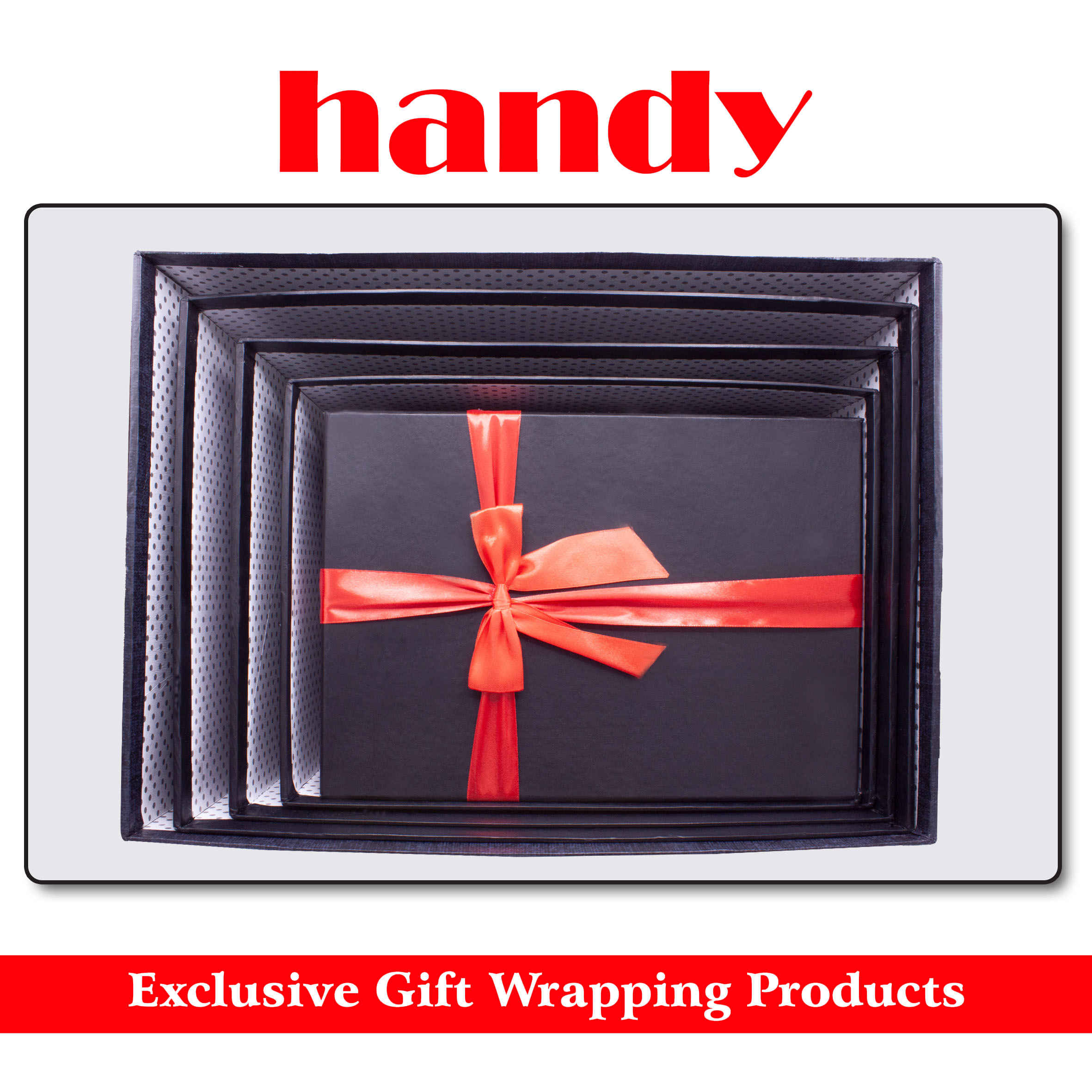 جعبه مستطیل مگا سایز 5 تکه - مشکی