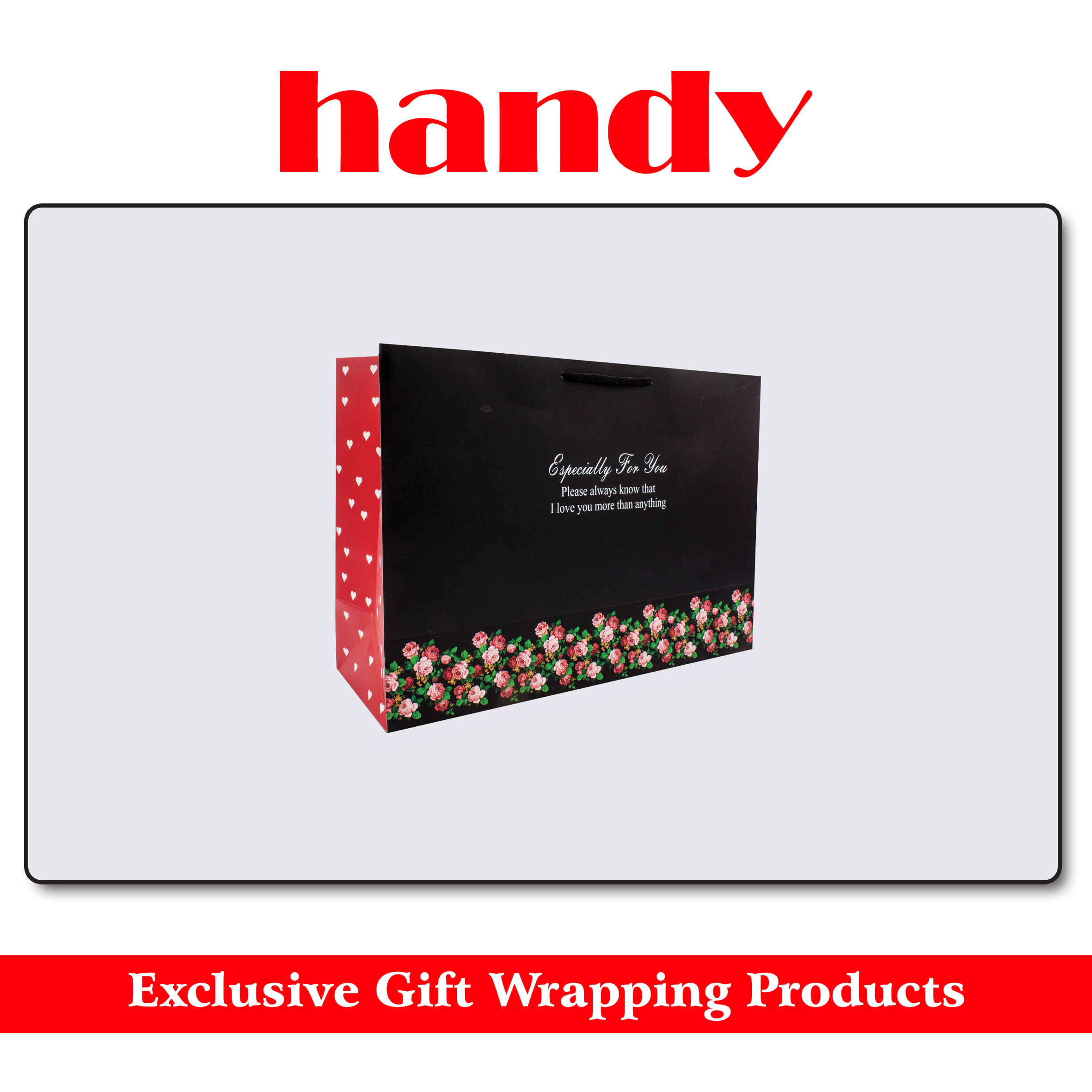 ساک هدیه سایز4 - افقی ( قلب جور )