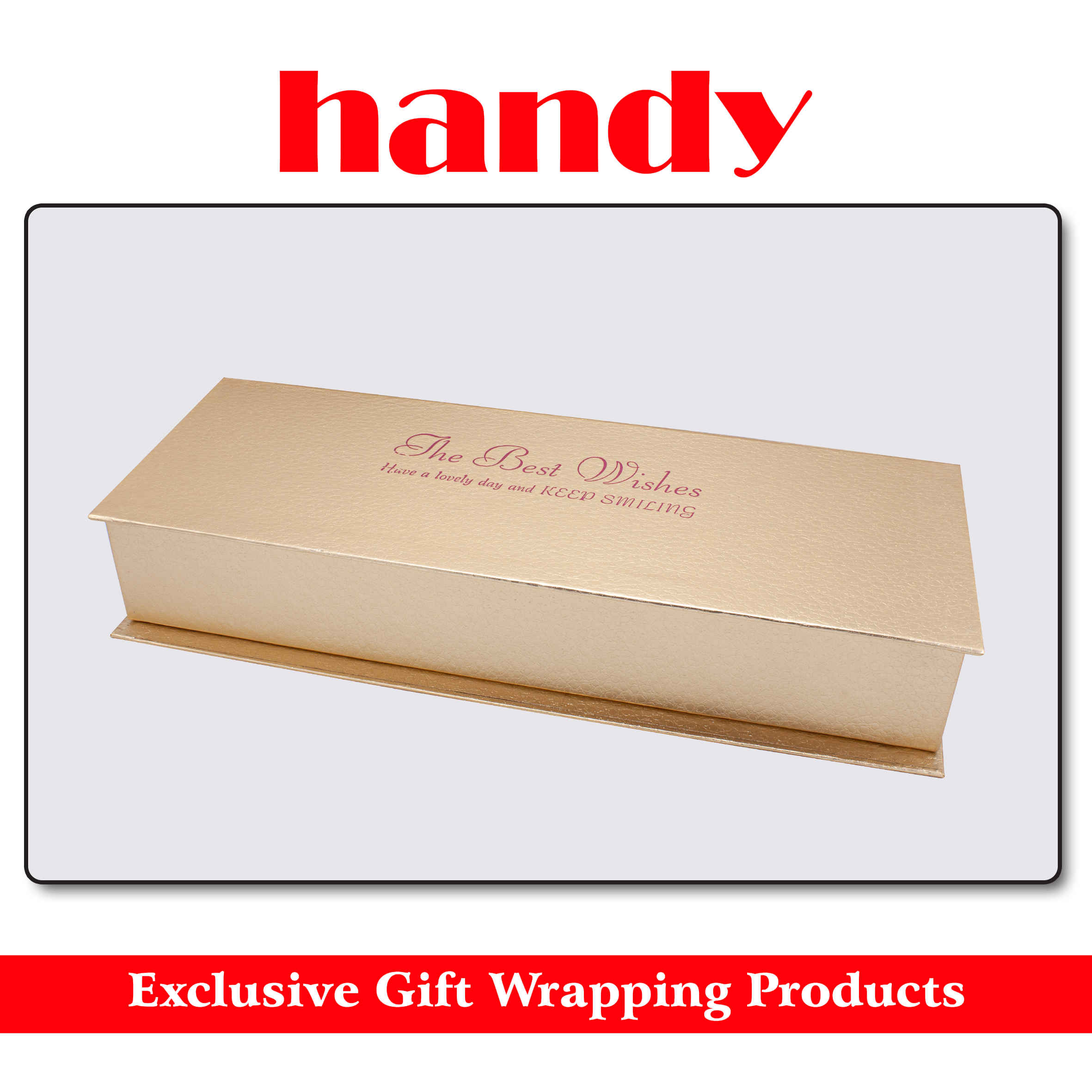 باکس گل چند شاخه کتابی ( پوست ماری ) - طلایی