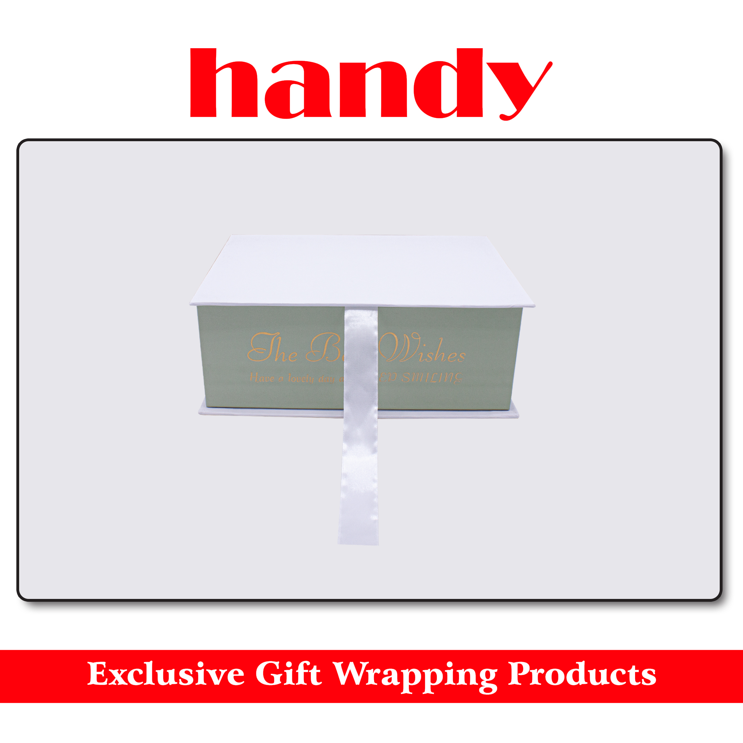 باکس گل کتابی مستطیل سایز 2 - سفید سدری